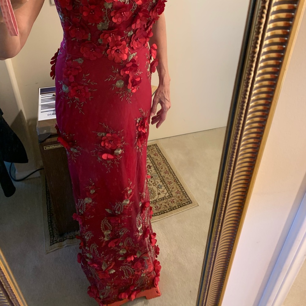Beautiful dress floral prom gown. This dress new. - Picture 3 of 8
